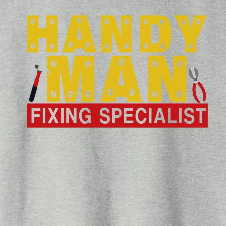 Handy Man Fixing Specialist Women's Crop Top Tee