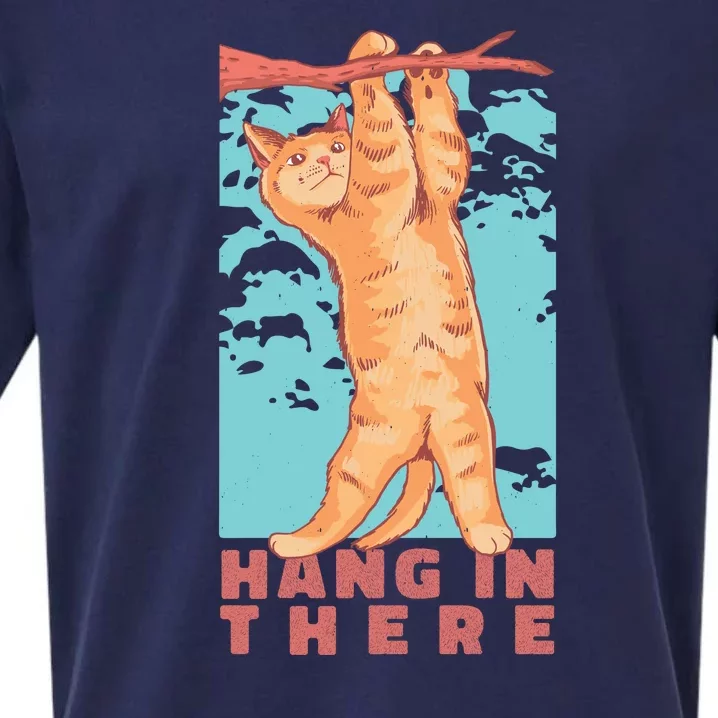 Hang In There Cat Sueded Cloud Jersey T-Shirt