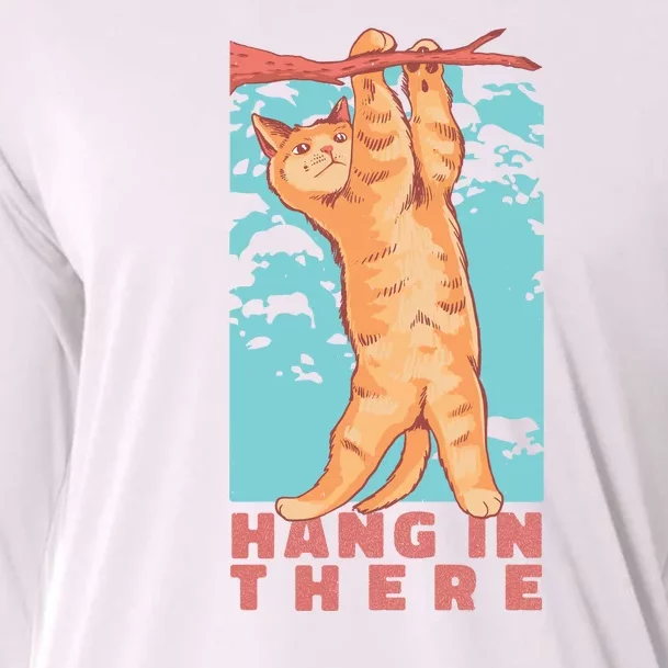 Hang In There Cat Cooling Performance Long Sleeve Crew