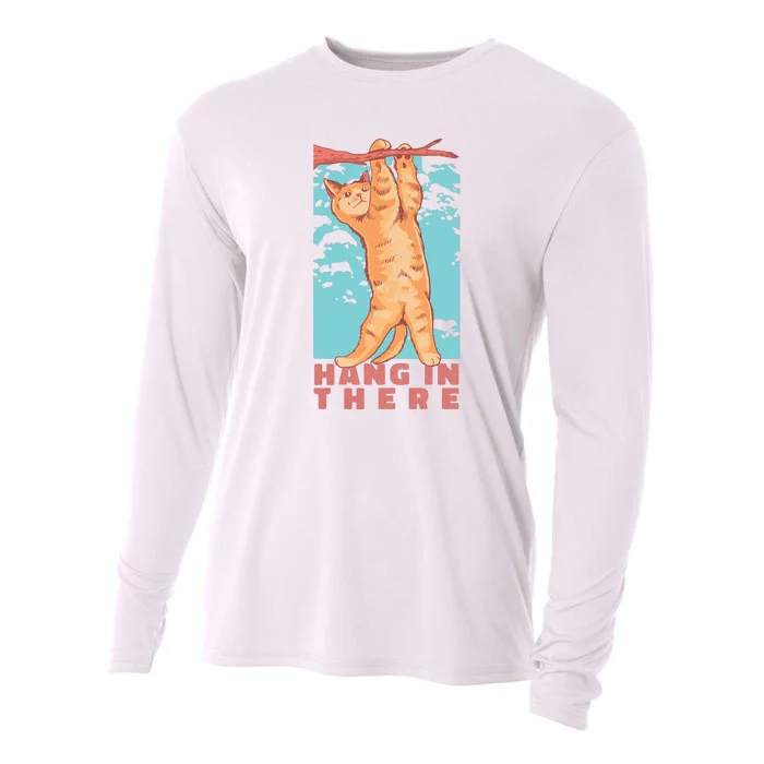 Hang In There Cat Cooling Performance Long Sleeve Crew