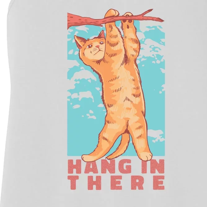 Hang In There Cat Women's Racerback Tank