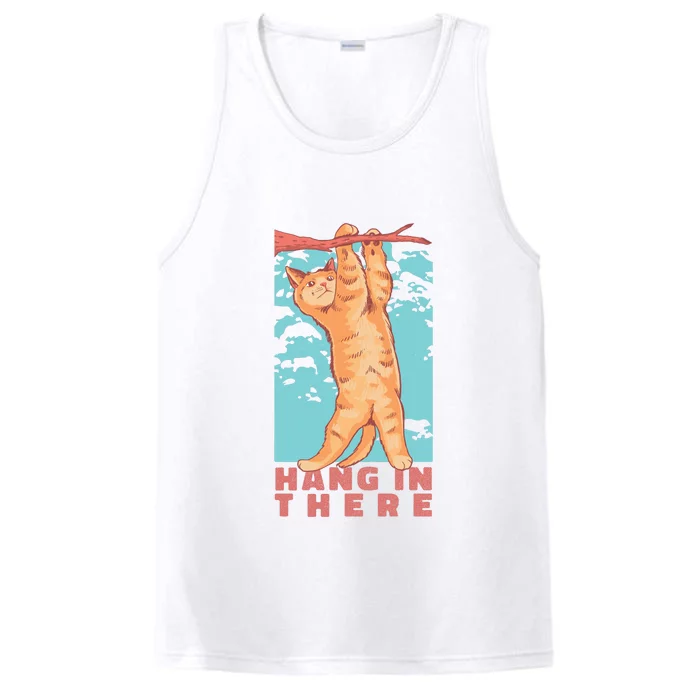 Hang In There Cat Performance Tank