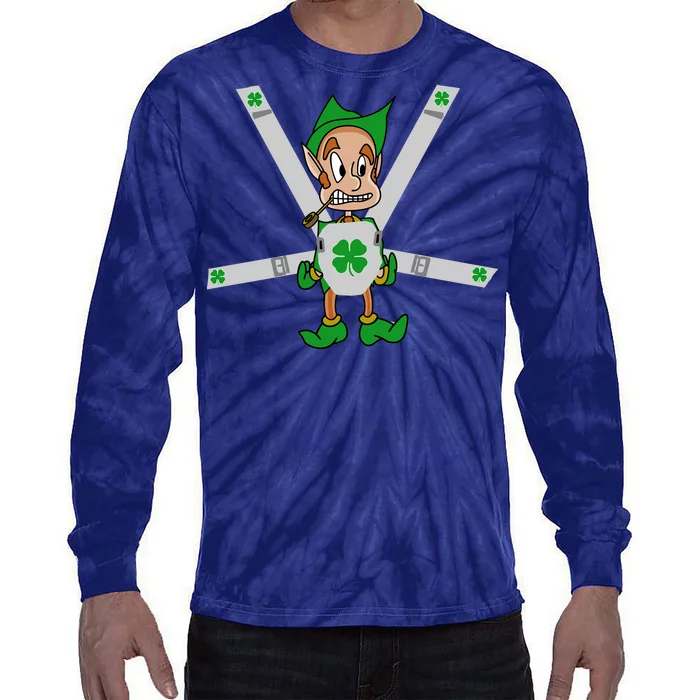 Hangover Leprechaun Irish Baby Tie-Dye Long Sleeve Shirt