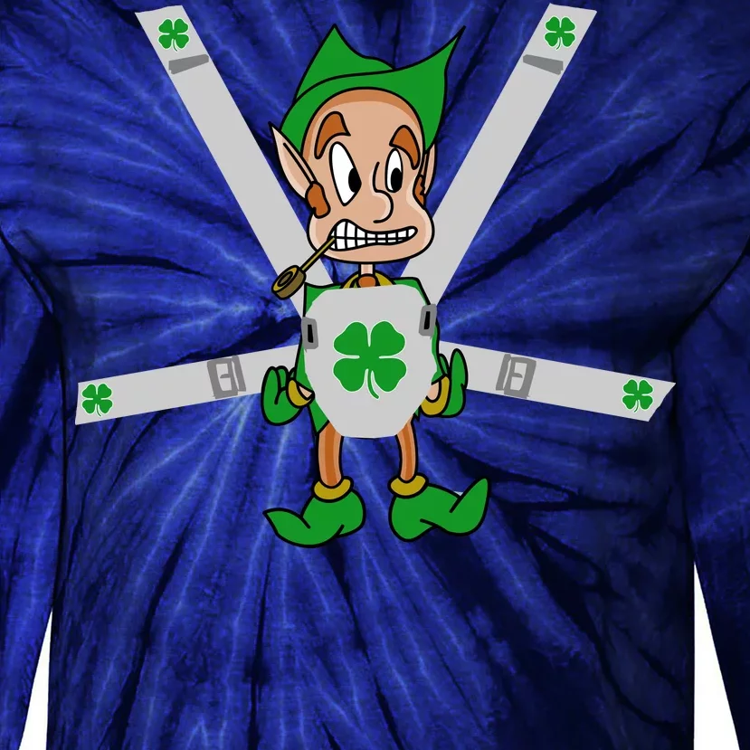 Hangover Leprechaun Irish Baby Tie-Dye Long Sleeve Shirt