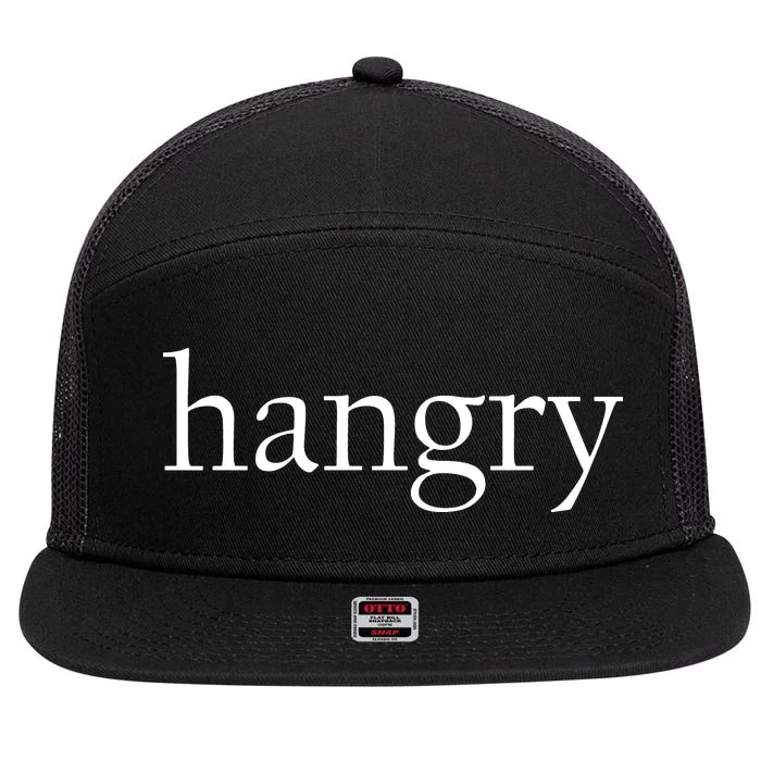 Hangry Classy Logo 7 Panel Mesh Trucker Snapback Hat