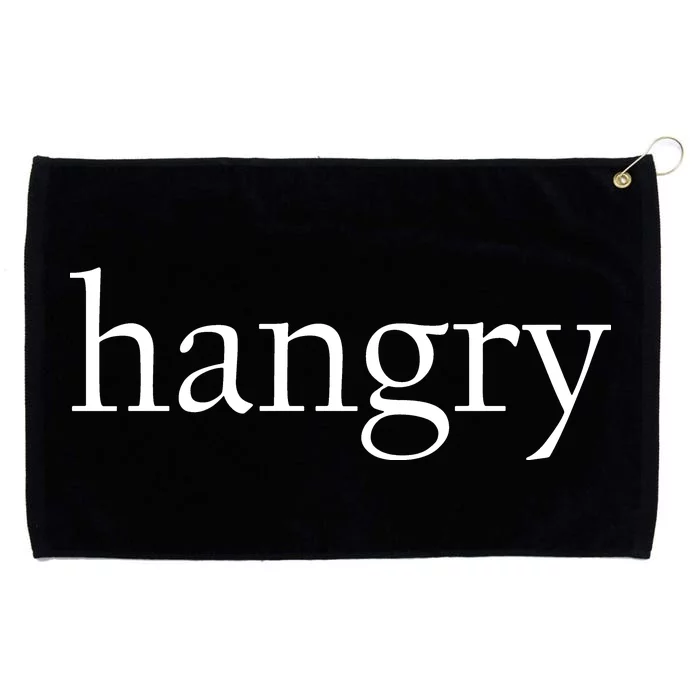 Hangry Classy Logo Grommeted Golf Towel