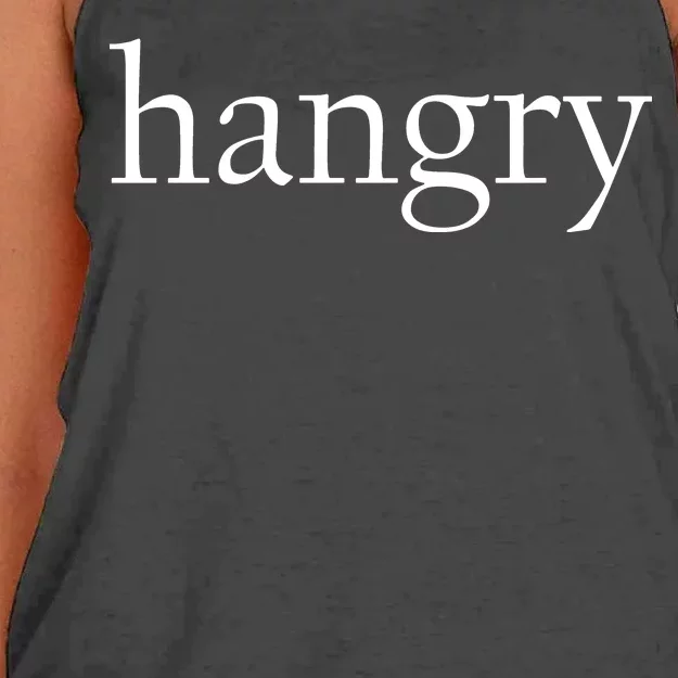 Hangry Classy Logo Women's Knotted Racerback Tank