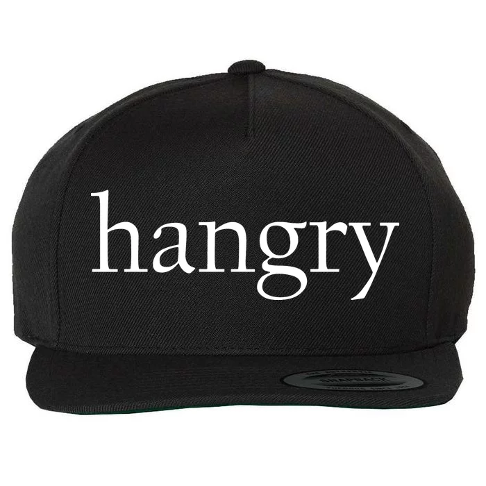 Hangry Classy Logo Wool Snapback Cap