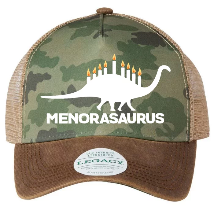 Hanukkah Menorah Dinosaur Legacy Tie Dye Trucker Hat