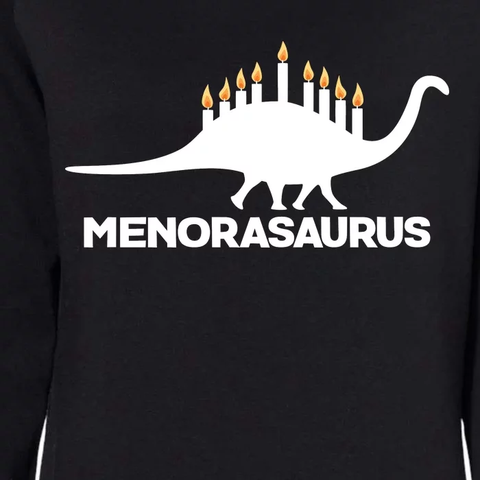 Hanukkah Menorah Dinosaur Womens California Wash Sweatshirt