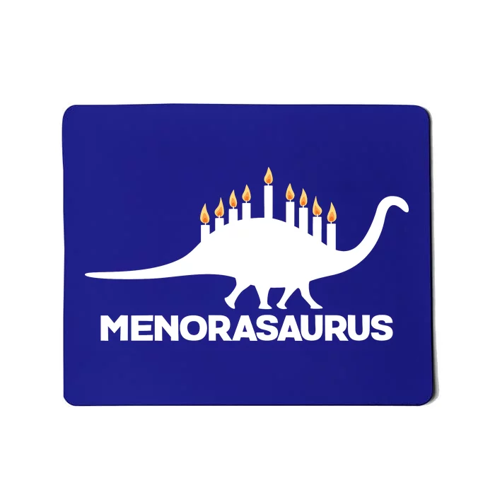 Hanukkah Menorah Dinosaur Mousepad