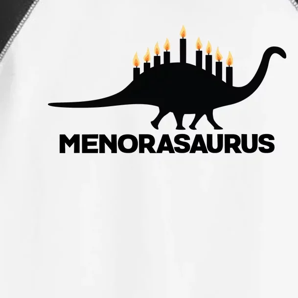 Hanukkah Menorah Dinosaur Toddler Fine Jersey T-Shirt