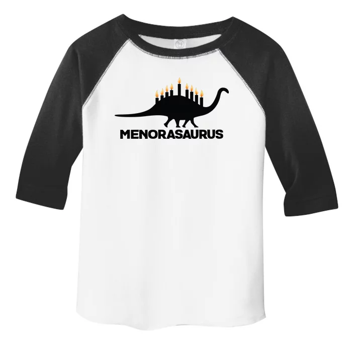 Hanukkah Menorah Dinosaur Toddler Fine Jersey T-Shirt