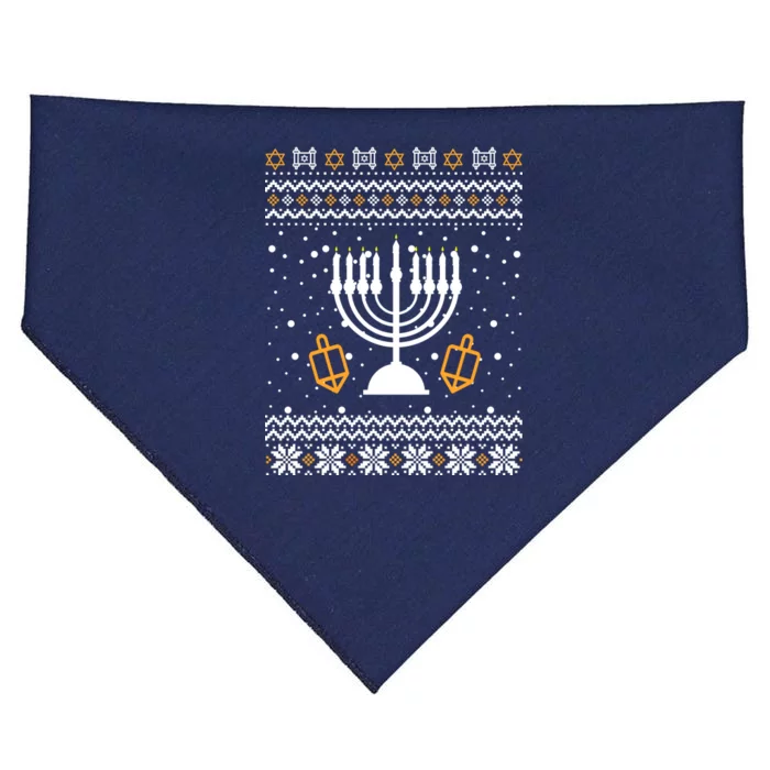 Hanukkah Ugly USA-Made Doggie Bandana