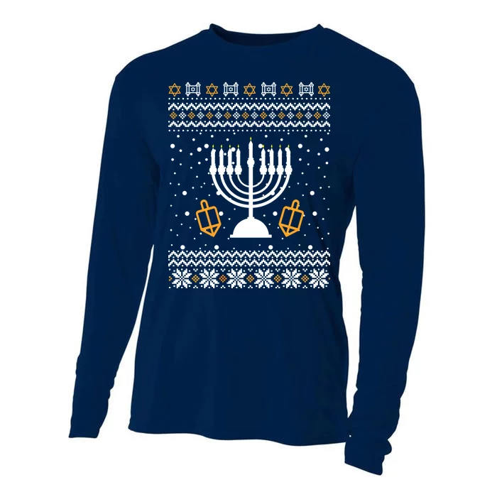 Hanukkah Ugly Cooling Performance Long Sleeve Crew