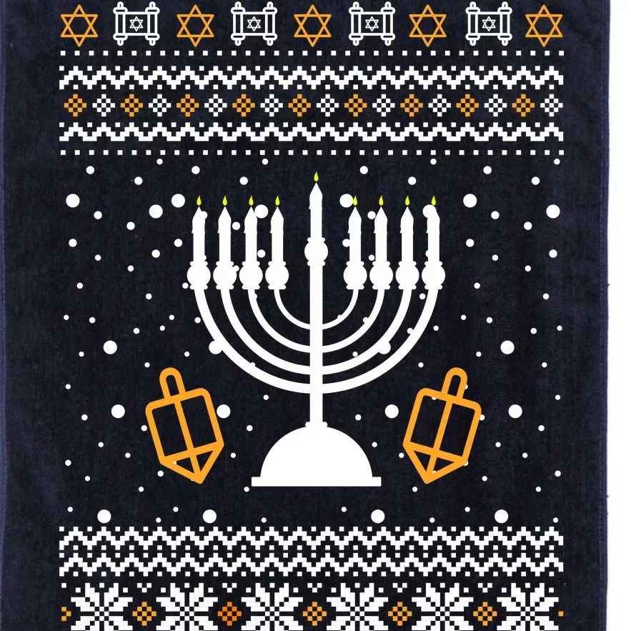 Hanukkah Ugly Platinum Collection Golf Towel