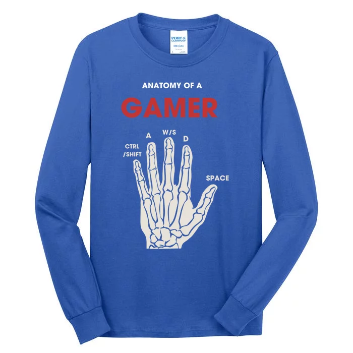 Hand Anatomy Of Gamer Gift Tall Long Sleeve T-Shirt