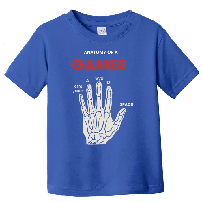 Hand Anatomy Of Gamer Gift Toddler T-Shirt