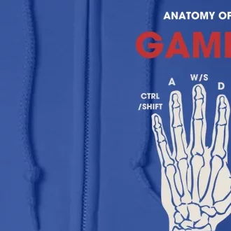 Hand Anatomy Of Gamer Gift Full Zip Hoodie