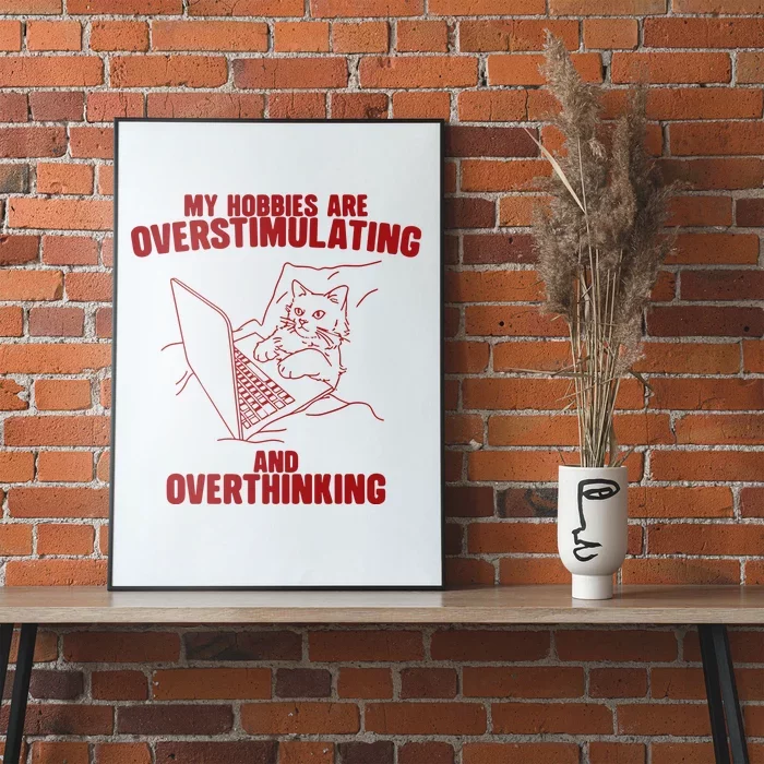 Hobbies Are Overstimulating And Overthinking Poster