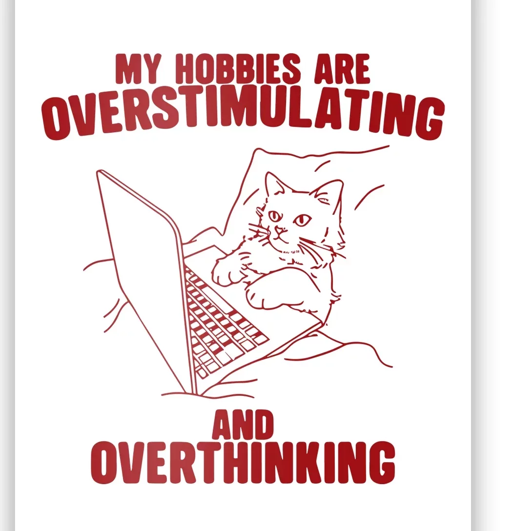 Hobbies Are Overstimulating And Overthinking Poster