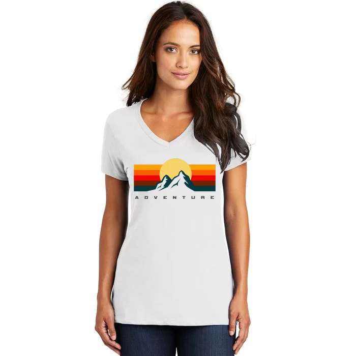 Hiking Apparel Outdoor Camping Backpacking Hiking Women's V-Neck T-Shirt