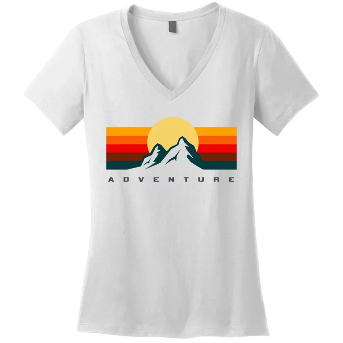 Hiking Apparel Outdoor Camping Backpacking Hiking Women's V-Neck T-Shirt