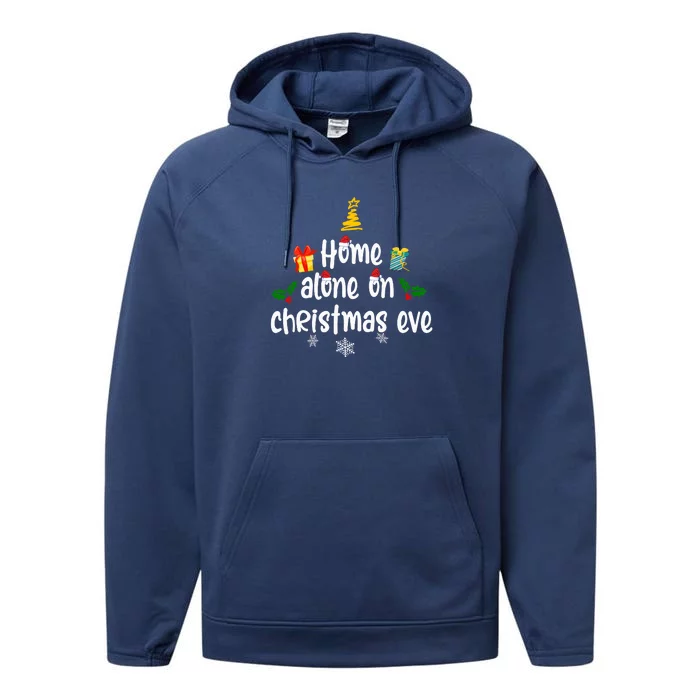 Home Alone On Christmas Eve | Merry Christmas Performance Fleece Hoodie