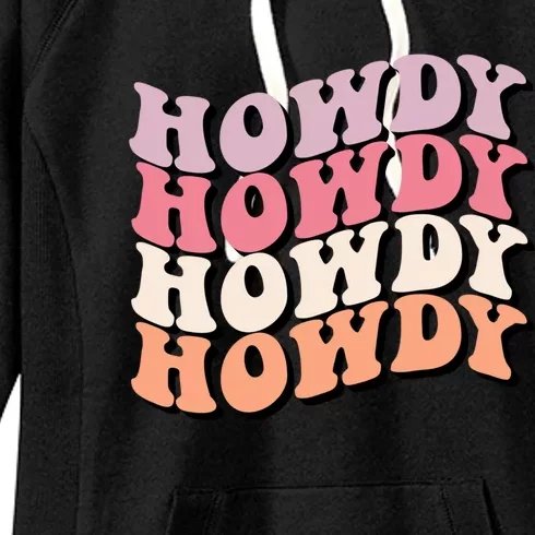 Howdy A Preppy Cowgirl Gift Women's Fleece Hoodie