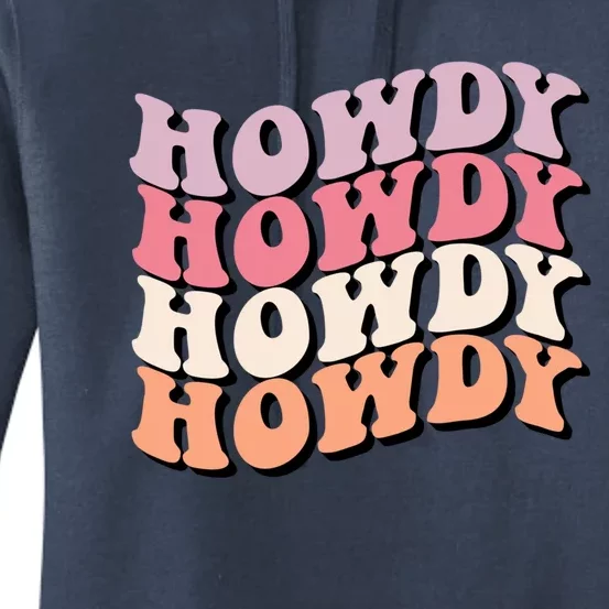 Howdy A Preppy Cowgirl Gift Women's Pullover Hoodie