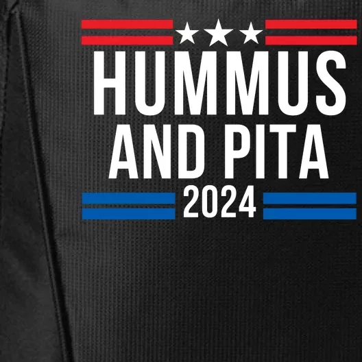 Hummus And Pita 2024 Healthy Foodie Political Election City Backpack