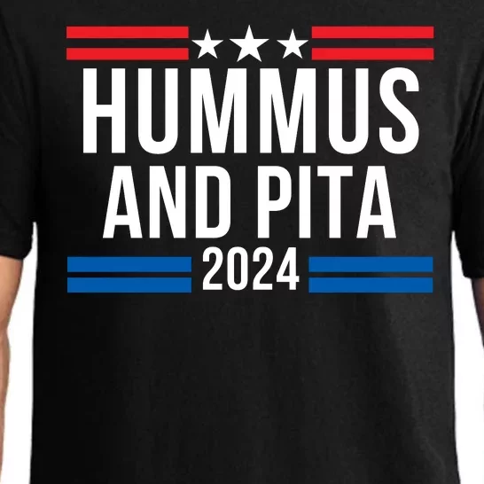 Hummus And Pita 2024 Healthy Foodie Political Election Pajama Set