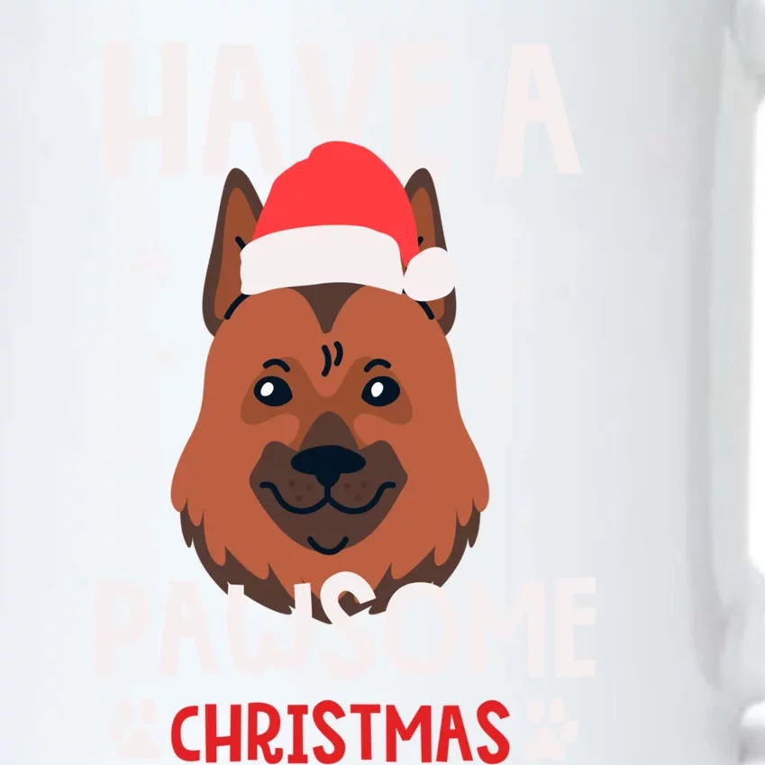 Have A Pawsome Christmas Gift Black Color Changing Mug