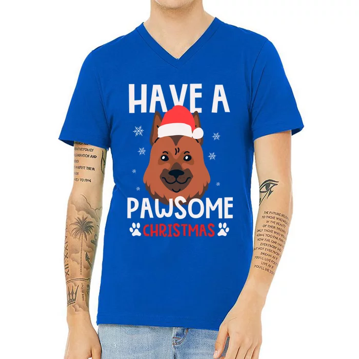 Have A Pawsome Christmas Gift V-Neck T-Shirt