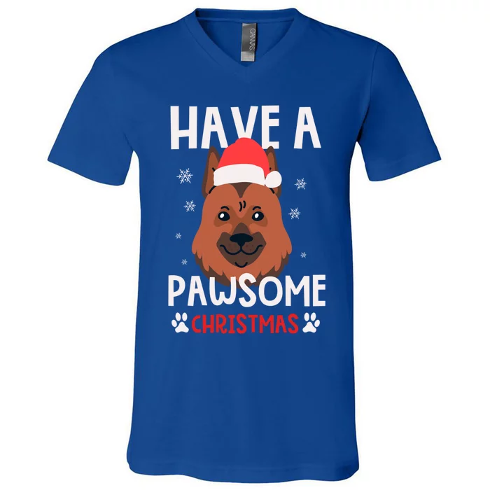 Have A Pawsome Christmas Gift V-Neck T-Shirt