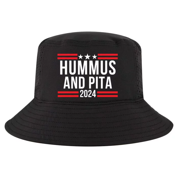 Hummus And Pita 2024 Healthy Foodie Political Election Cool Comfort Performance Bucket Hat