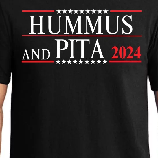 Hummus And Pita 2024 Healthy Foodie Political Election Pajama Set