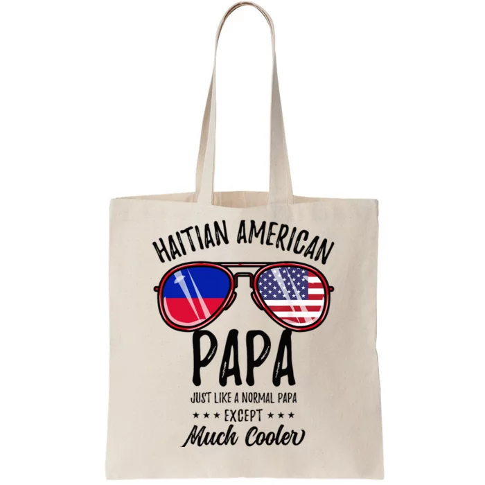 Haitian American Papa Haitian Fathers Day Tote Bag