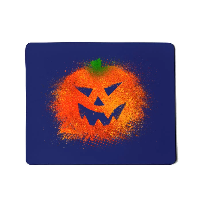 Halloween Airbrush Paint Splatter Jackolantern Pumpkin Mousepad