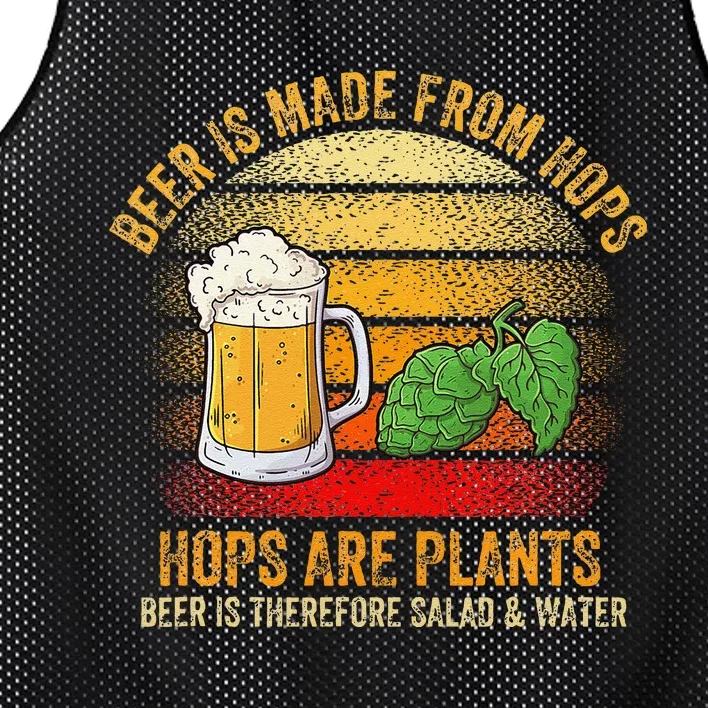 Hops Are Plants Beer Therefore Salad & Water Mesh Reversible Basketball Jersey Tank