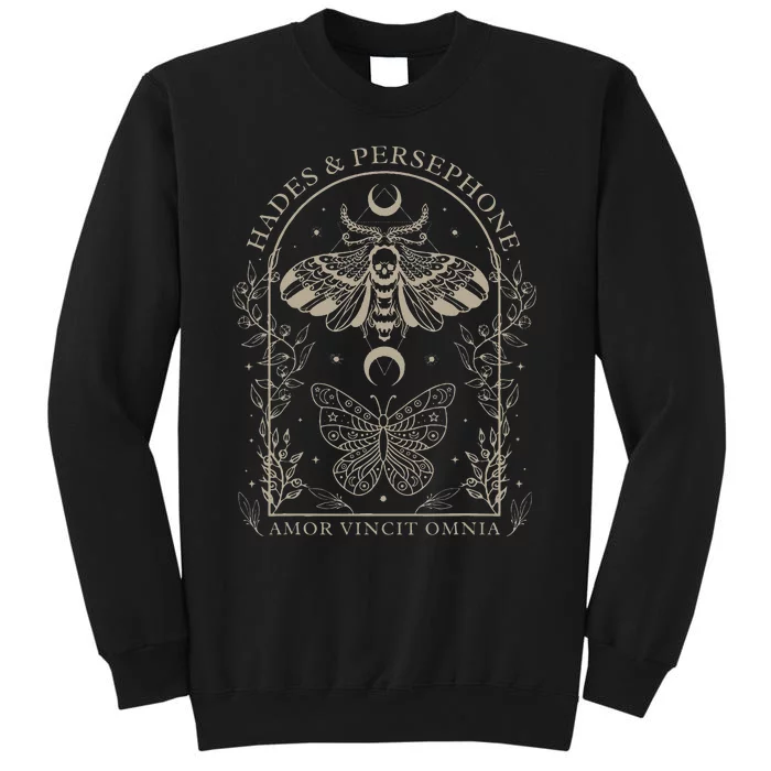 Hades And Persephone Moth And Butterfly Mythology Tall Sweatshirt