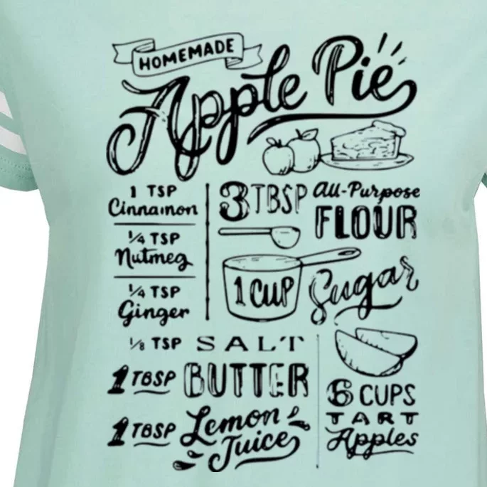 Homemade Apple Pie Recipe Enza Ladies Jersey Football T-Shirt