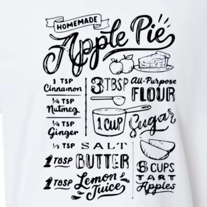 Homemade Apple Pie Recipe Sueded Cloud Jersey T-Shirt