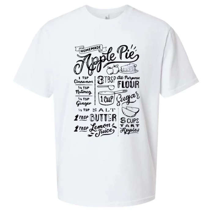 Homemade Apple Pie Recipe Sueded Cloud Jersey T-Shirt