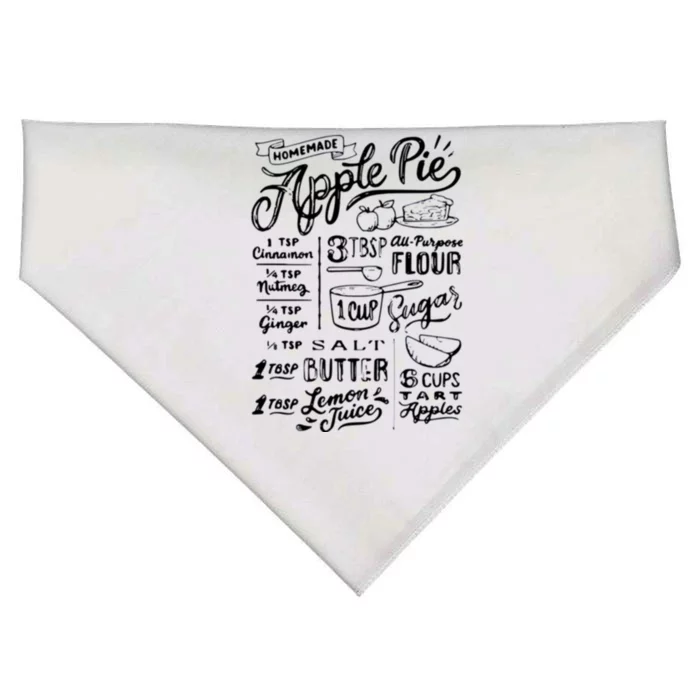 Homemade Apple Pie Recipe USA-Made Doggie Bandana