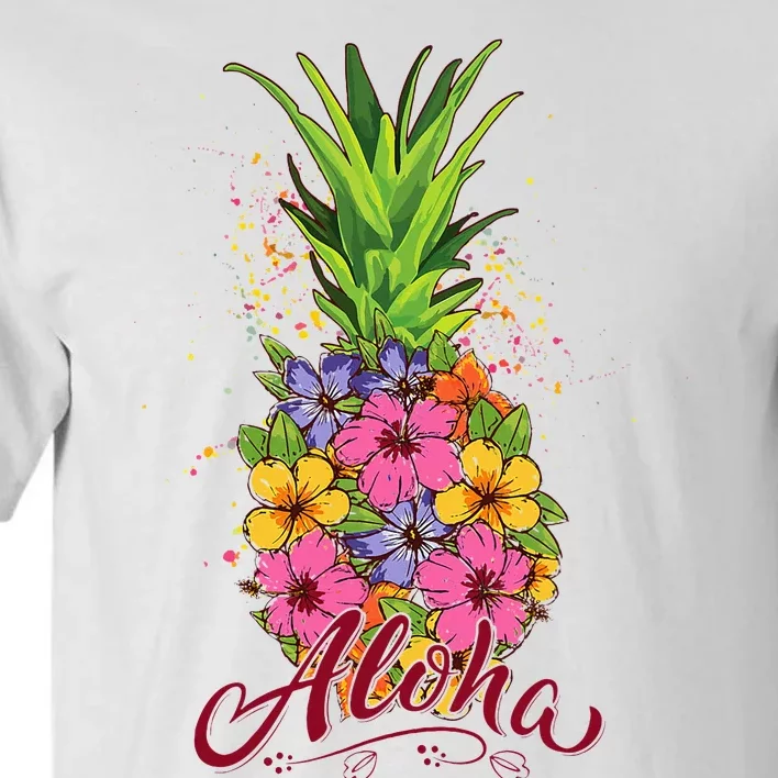 Hawaiian Aloha Pineapple Funny Tall T-Shirt