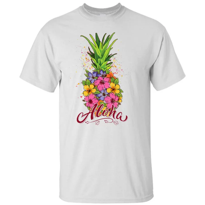 Hawaiian Aloha Pineapple Funny Tall T-Shirt