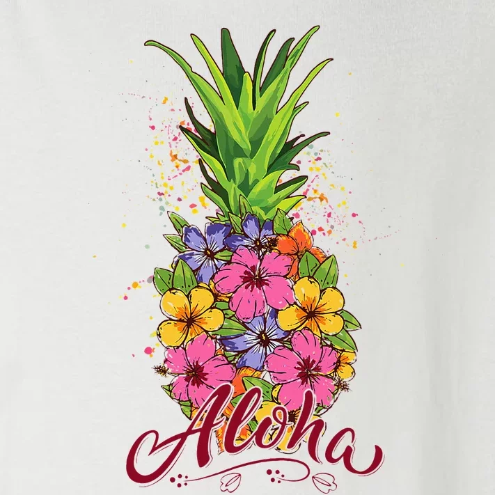 Hawaiian Aloha Pineapple Funny Toddler Long Sleeve Shirt