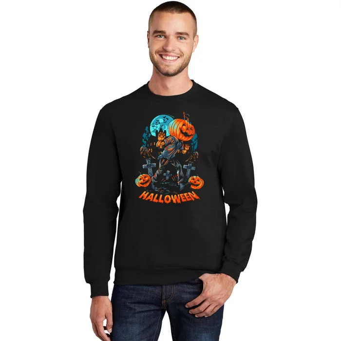 Halloween A Pumpkin Head Tall Sweatshirt