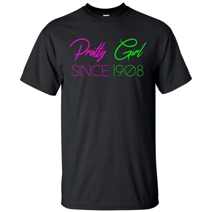 Hbcu Aka Pretty Girl Tall T-Shirt